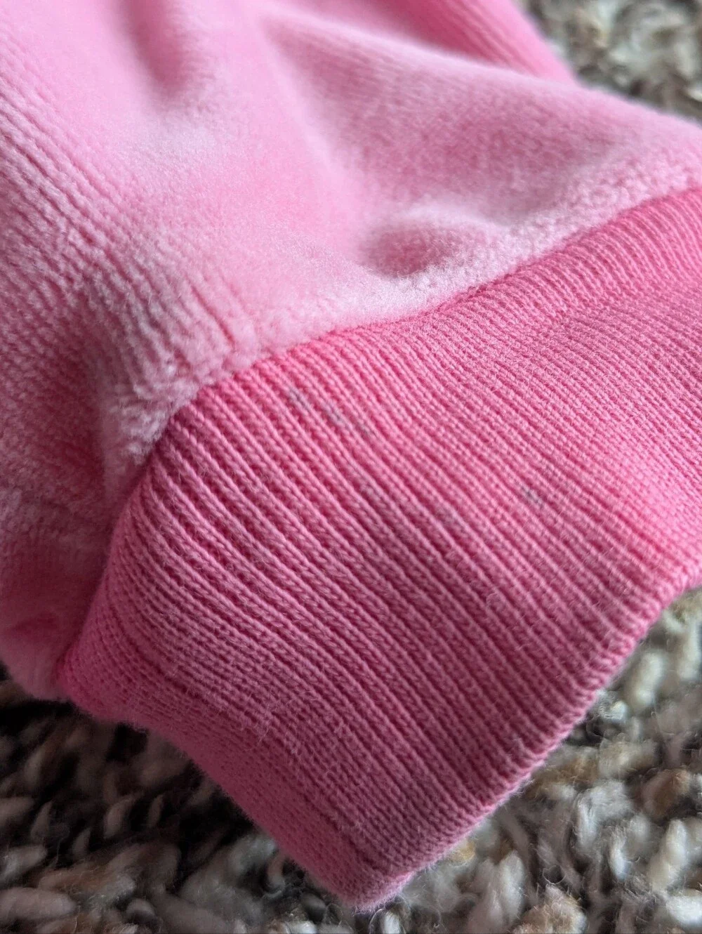 Vintage Ralph Lauren Baby Girls Velour Tracksuit  Size 12 Months Pink